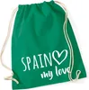 Huuraa Turnbeutel Spain my love 12 Liter Kelly Green Produktbild-Vorschau 1