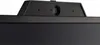 A close-up view of the top bezel of a black monitor, featuring a built-in webcam and microphone. Produktbild-Vorschau