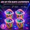 Disco Armband LED Licht, 4 Stück RGB Partylichter mit Produktbild-Vorschau 2