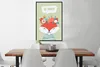 MuchoWow® Gerahmtes Poster Fuchs - Blumen - Krone - Zitat Produktbild-Vorschau 2
