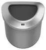 EKO - Urban half rond 80 liter - Stainless steel   - Matt Productafbeelding-voorbeeld 5