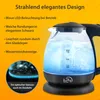 T24 Borosilikatglas Wasserkocher mit LED 1100 Watt 1 Liter Produktbild-Vorschau 4