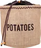 A burlap sack for potatoes with the word "POTATOES" printed on it. Náhled obrázku produktu