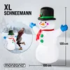 MONZANA®  Pupazzo di Neve Gonfiabile XL 120cm Illuminazione Anteprima dell’immagine prodotto 6