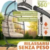 Poltrona sospesa ELONEO con struttura, comoda sedia a Anteprima dell’immagine prodotto 6