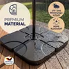 CASARIA® Sonnenschirmständerplatten 4er Set bis 80 kg Produktbild-Vorschau 7