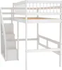 Merax Etagenbett 90x200cm mit Treppe und Stauraum, Hochbett Produktbild-Vorschau 5