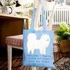 Mr. & Mrs. Panda Tote Bag Samojede Liebe - Sky Blue - Produktbild-Vorschau 4