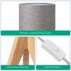 EDISHINE lampka nocna drewniana zestaw 2, lampa stołowa na Podgląd zdjęcia produktu 3