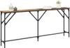 vidaXL Konzolový stolík staré drevo 180 x 23 x 75 cm Náhľad obrázku produktu 3