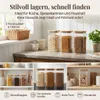 gouveo 3er Set Vorratsdose 1500 ml eckig aus Produktbild-Vorschau 2