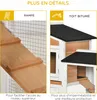 PawHut Clapier bois pour lapins petit enclos animaux villa Voir les images du produit 6