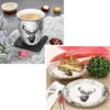 Set da colazione Alois 12 pezzi in porcellana cervo tazza Anteprima dell’immagine prodotto 3