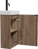 Meuble Lave-mains Apollo Chêne marron  40x22 cm Meuble de Voir les images du produit 4