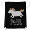 Mr. & Mrs. Panda Beutel Einhorn Happy - Schwarz - Geschenk, Produktbild-Vorschau 2