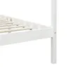 vidaXL Himmelbett-Gestell Weiß Massivholz Kiefer 100 x 200 Produktbild-Vorschau 5