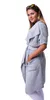 Damen Strickjacke Cardigan mit Bindegürtel; Grau/M/L Produktbild-Vorschau 3