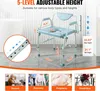 Toilettenstuhl Nachtkommode mit Herunterklappbaren Armen Produktbild-Vorschau 4
