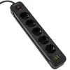 Vayox Steckdosenleiste 5-Fach Schuko 3m Schwarz | Produktbild-Vorschau 7