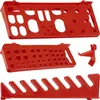 Three red plastic organizers for tools and small parts, shown against a white background. Produktbild-Vorschau