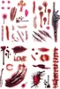Oblique Unique Temporäre Tattoos Horror Halloween Produktbild-Vorschau 2