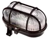 A single oval light fixture with a protective cage, shown against a white background. Produktbild-Vorschau