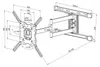 ViVanco™38004 BFMO 6640 Vollbewegliche Wandhalterung fÃ1/4r Produktbild-Vorschau 2