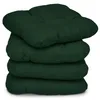 Beautissu Set di 4 cuscini Lisa verde scuro, 40x40x8 cm Anteprima dell’immagine prodotto 1