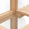 Mucola Nagerkäfig Freilaufgehege Holz Gehege Villa Produktbild-Vorschau 6