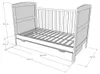 Babybett Kinderbett 70x140 cm mit Matratze & Schublade Produktbild-Vorschau 8