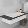 vidaXL Einbauwaschbecken 61x39,5x18,5 cm Keramik Weiß Produktbild-Vorschau 2