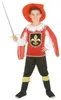 Rotes Musketierkostüm für Jungen M 7-9 Jahre (120-130 cm) Produktbild-Vorschau 1