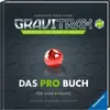 The cover of a book titled 'GraviTrax. Das Pro-Buch für Fans und Profis' with a red marble in the center. Anteprima dell’immagine prodotto