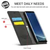 Galaxy S8 Plus Hülle, Standfunktion Kartenfach Wallet Leder Produktbild-Vorschau 4