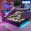 Łóżko tapicerowane INONEFT 160x200 cm z podświetleniem LED Podgląd zdjęcia produktu 3