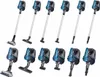 A collage of handheld and stick vacuums, some with attachments. Produktbild-Vorschau