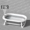 Faltbare Babybadewanne mit LCD-Thermometer und Kissen Produktbild-Vorschau 11