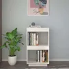 Libreria vidaXL bianca 40x35x71 cm in legno massello di Anteprima dell’immagine prodotto 3