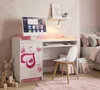 Scrivania per bambini rosa e bianca | Scrivania per bambine Anteprima dell’immagine prodotto 4
