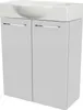 Fackelmann SBC SCENO Gäste WC Set 2-teilig 55 cm, Weiß, Produktbild-Vorschau 1