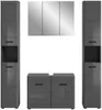 Badezimmer-Set >Soft< in Grau Hochglanz - Produktbild-Vorschau 2