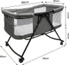 Berceau avec moustiquaire et roues Lit d'appoint Pliable Voir les images du produit 8