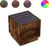 vidaXL Nachttisch mit Infinity-LED Räuchereiche 50x50x50 cm Produktbild-Vorschau 2