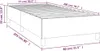 vidaXL Box spring bed frame grey 80x200 cm Imitace kůže Náhled obrázku produktu 7