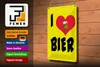 Blechschild  I Love Bier, 30 x 20 cm, Blechschilder Spruch Produktbild-Vorschau 4