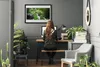 Bild 70x50 MDF-Rahmen Wandkunst Strom Gras Natur Pflanze Produktbild-Vorschau 3