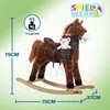Spielwerk® Schaukeltier Pferd mit Teddy inkl. Sound Effekt Produktbild-Vorschau 5