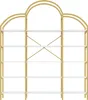 MODFU Vitrine Ouverte avec Cadre en Métal Doré et 5 Niveaux Voir les images du produit 6