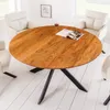Massiver Esstisch GALAXIE 130cm rund natur Akazienholz Produktbild-Vorschau 2