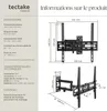 Support mural TV 26"- 75" orientable et inclinable, VESA Voir les images du produit 6